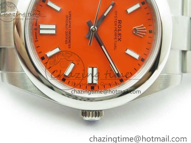 1226 Casual Oyster Perpetual 41mm 124300 EWF Best Edition Red Dial on SS Bracelet A 2856